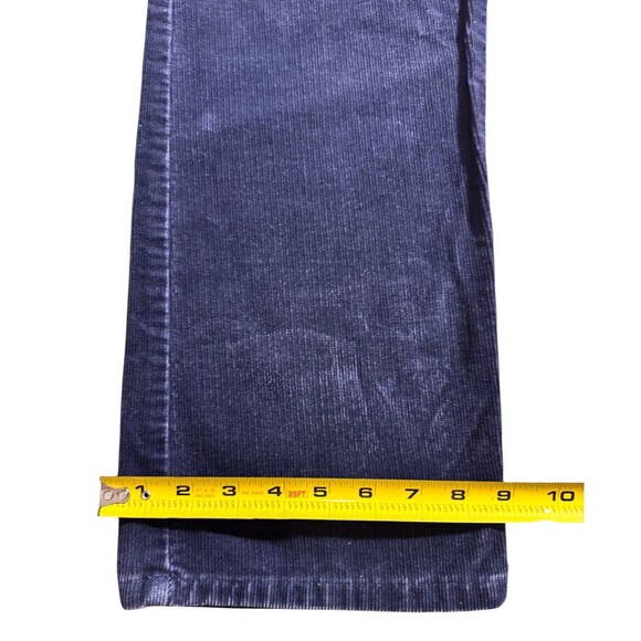VTG Crestline High Waisted Corduroy Pants Size 10 Straight Leg 1970s Navy Boho - Picture 8 of 14